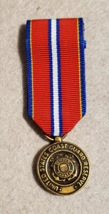 Mini medalla de buena conducta de reserva de la Guardia Costera - deslizable - sin anodizar - Imagen 1 de 3