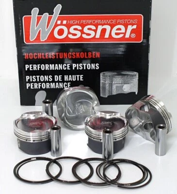 Wossner Pistoni Forgiati Basso Comp 8.0:1 81mm per VW Golf VR6 Vento Corrado T4 - Immagine 1 di 2