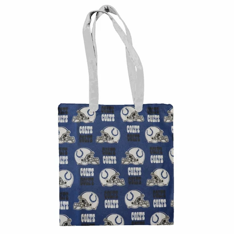 Indianapolis Colts Football Sports Team Cotton Canvas Tote Bag / Hand Bag Cover