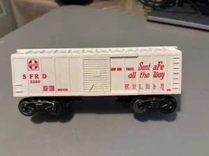 Marx SFRD White boxcar G trucks nice! - Picture 1 of 6