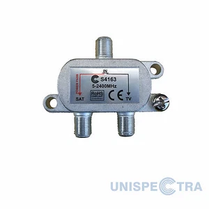 Aerial & Satellite TV Signal Pro Combiner Splitter 5 - 2400 Mhz F Connectors - Picture 1 of 1