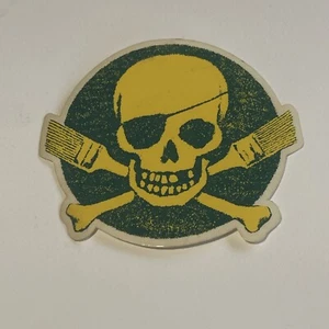 Banksy Pictures on Walls POW Yellow Green Skull Sticker Rare Original Insect Pau - Picture 1 of 5