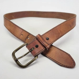 Top Grain Leder Gürtel 38 Braun Used Vintage USA Made - Bild 1 von 14