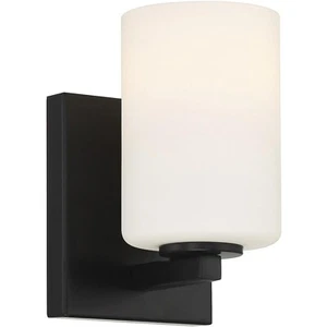 Access Lighting 62621-MBL/OPL Sienna Wall Sconce, 1-Light 60 Watts, Matte Black - Picture 1 of 6