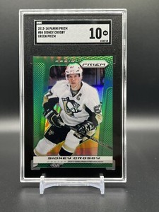 2013-14 Panini Prizm Green Sidney Crosby SGC 10 POP 1 SP!