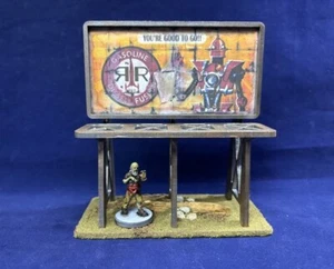 Billboard (v4) 28mm Terrain - Painted & Assembled Fallout Zombie Apocalypse - Picture 1 of 3