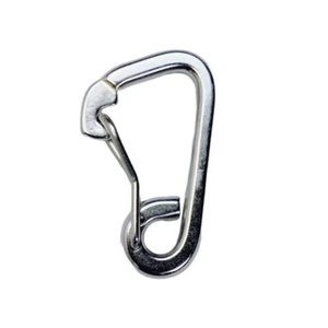 Stainless Steel T316 Harness Clip Carabiner Clip Spring Gate Snap Hook 15/32" - Picture 1 of 6