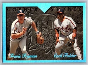 1995 Leaf - - Corner Stones - Travis Fryman, Cecil Fielder - #2 - Foil - Picture 1 of 2