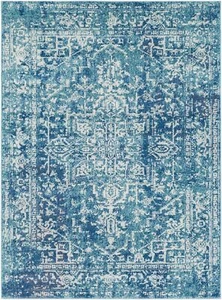 Livabliss Janine Vintage Medallion Runner Area Rug,2'7" x 7'3",Teal Teal - Picture 1 of 4