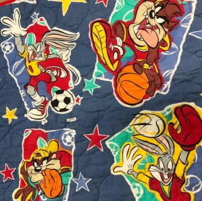 Manta De Colección Gerber Baby Looney Tunes Piolín Bichos Taz 1997 Cuna Edredón Deportes Foto 1 de 4