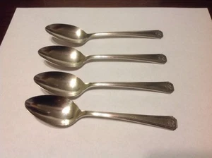 Oneida Tudor Plate Community Skyline Skycrest Teaspoon s 5 7/8" Lot Of 4 - Picture 1 of 10