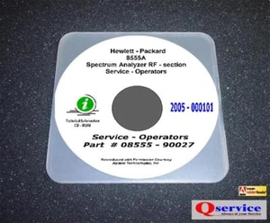 CD manual de funcionamiento de servicio HP 8556A con diagramas de gran formato 25"" x 11"" - Imagen 1 de 1