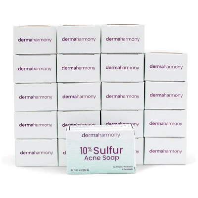 Jabón 10 % azufre - DermaHarmony - 4 oz (20 barras) Foto 1 de 3