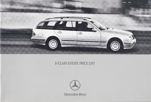 CAR PRICE LIST BROCHURE: MERCEDES-BENZ E-CLASS ESTATE - APRIL 2001 - Picture 1 of 1