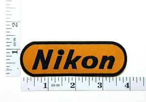 Embroidered Patch - Photography Gear - Cameras - Lenses - Nikon - Iron-on - NEW - Picture 1 of 1
