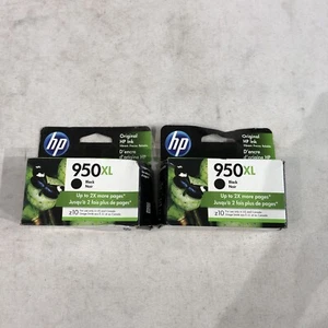 Lot de 2 encres noires HP LaserJet 950XL NEUVES EN BOITE, Exp 07/2021 - Photo 1/4