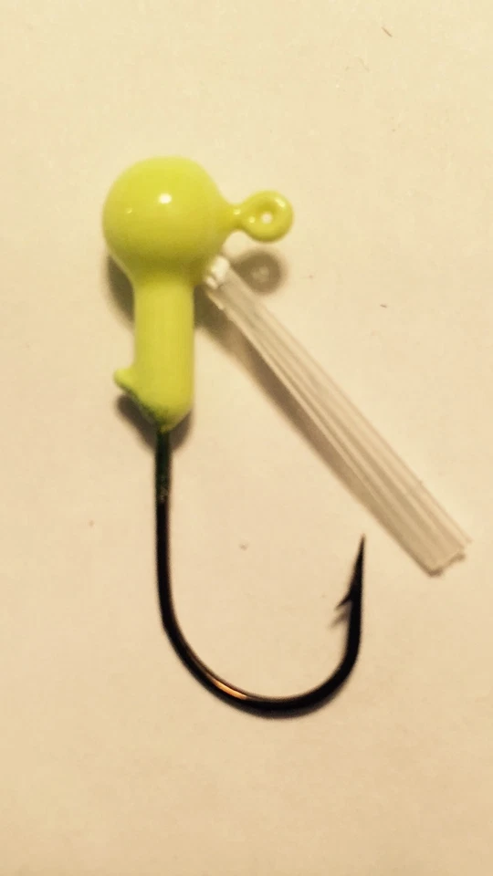 10 Pack 1/16 Weedless Painted Jig Heads - Image 1 of 1