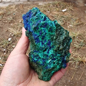 870g BEST NATURAL Azurite/Malachite Quartz crystal minerals specimens V881 - Picture 1 of 12