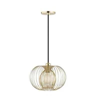Jasmine 1-Light Polished Brass Small Pendant by Mitzi by Hudson Valley Lighting - Image 1 of 4