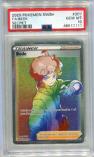 PSA 10 Bede #207 SWSH Base Full Art Secret Rare Pokemon Card 207/202 2020