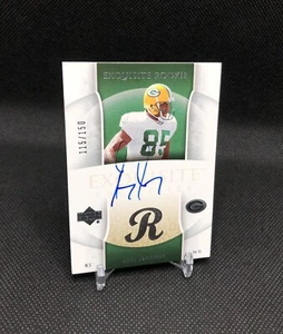 2006 UD EXQUISITE COLLECTION Greg Jennings ON CARD AUTO /199 SILVER SP RC #79 - Picture 1 of 24