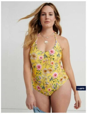 Lucky Brand Women's Cruisin Coronado Plus One Piece Floral Swimsuit Size 2X - Изображение 1 из 2
