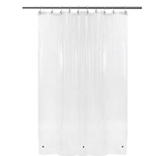 54 inch Wide Stall Shower Curtain Liner with 3 Magnets - PEVA Waterproof PV