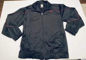Boys Air Jordan Athletic Jacket Black & Red Full Zip Sz Large 16/18 - Picture 1 of 7