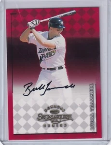 1998 Donruss Signature Series Red Millennium Bubba Trammell AUTO RAYS - Picture 1 of 2