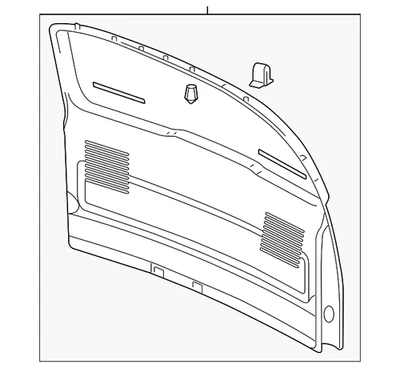 Genuine GM Gate Trim Panel 15223662 Foto 1 de 2