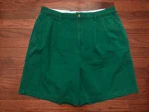 VINTAGE TOMMY HILFIGER SHORTS MENS SIZE 36 GREEN CHINO e - Picture 1 of 4