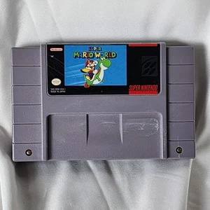 Super Mario World Super Nintendo SNES Game Cartridge - Tested Works - Picture 1 of 5