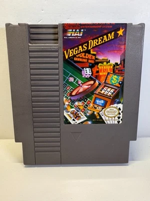 Vegas Dream (Nintendo NES, 1990) Auténtico. Probado. ¡Grandes etiquetas! Foto 1 de 3