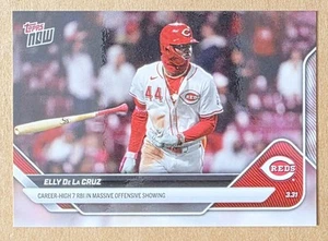 2025 Topps Now Elly De La Cruz #24 Career-High 7 RBI Night 3.31.2025 Reds - Picture 1 of 2