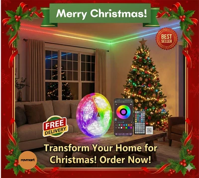 100Ft LED Strip Lights, Smart Light with App Remote Control, RGB LED Lights for. - Image 1 of 4