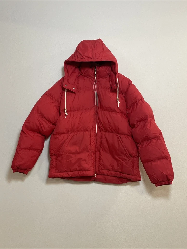 Alpine Design Puffer Jacket Men XL Crimson 1962 Retro Removable Hood $128 NEW - Image 1 of 4