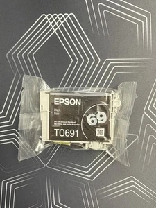 Epson 69 Black Ink Cartridge Original Genuine - Unknown Expiration - Picture 1 of 5