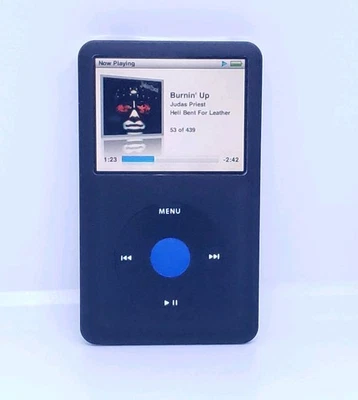  REFURBISHED Apple Ipod Classic 7th Gen Black 160gb - NEW Battery and Exterior ! - image 1 of 4