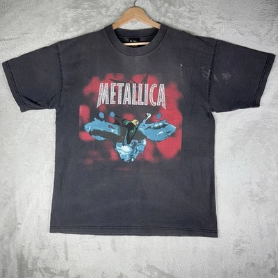 VTG Metallica Reload Shirt Men’s XL Black Giant 90s USA Band Faded Rock Metal - Image 1 of 4