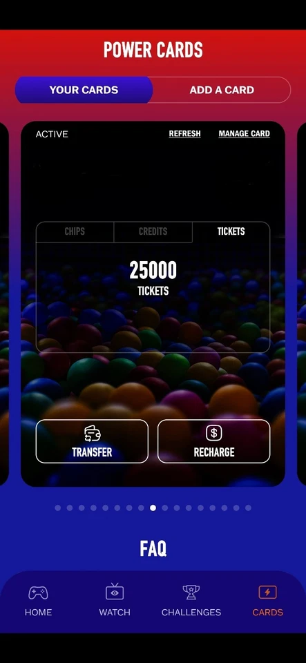 Dave and Buster's Power Card With 25,000 Tickets (No Expiration)  - Image 1 of 2