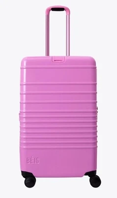 Maleta de equipaje Beis mediana con ruedas en naranja llama brillante nueva con etiquetas Foto 1 de 4