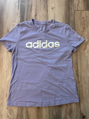 Adidas Girls' Small T-Shirt Cotton Purple Short Sleeve - Image 1 of 4