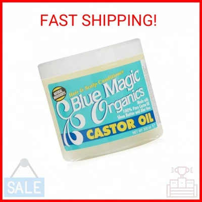 Tarro de 12 onzas de aceite de ricino Blue Magic Originals (340 g) Foto 1 de 2