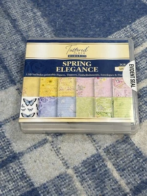 Tattered Lace Memories Spring Elegance 2BG USB 375442 **SEALED** - Image 1 of 4