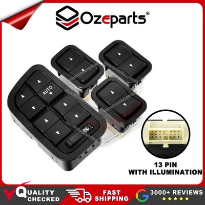 Ford XR6 XR8 BA BF 02~08 Power Master Window Switch + 3 Single With Illumination - image 1 of 4