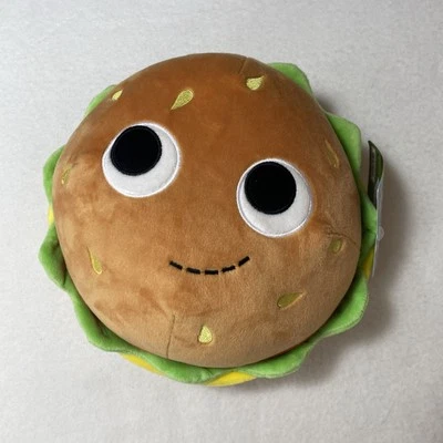 Yummy World Bunford Hamburger 10" Plush Toy Stuffed Animal Stuffy Food Face NEW - Image 1 of 4
