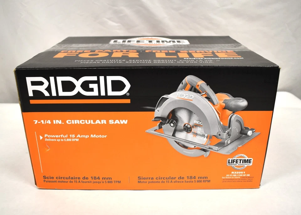 RIDGID R32051 15-Amp 7-1/4 in. Corded Circular Saw - New! - Image 1 of 1