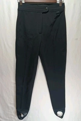 Pantalones de esquí/clima frío con estribos para mujer. Mezcla de lana Petite negra talla 6 Foto 1 de 4