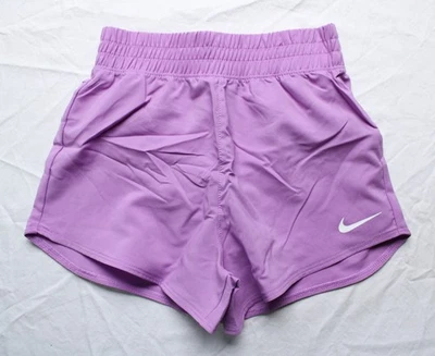 Nike Little Girls Dri-fit Woven Logo Shorts AP2 Rush Fuchsia Large (6-7YRS) - Image 1 of 4