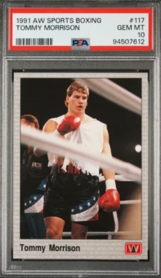 1991 AW Sports Boxing #117 Tommy Morrison Rookie Card RC PSA 10 Gem Mint - Image 1 of 2